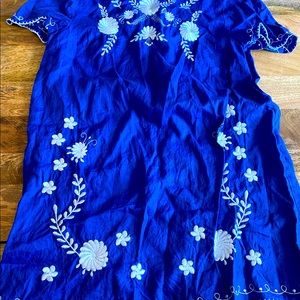 Zara Mini Dress - Cobalt Blue - Size L